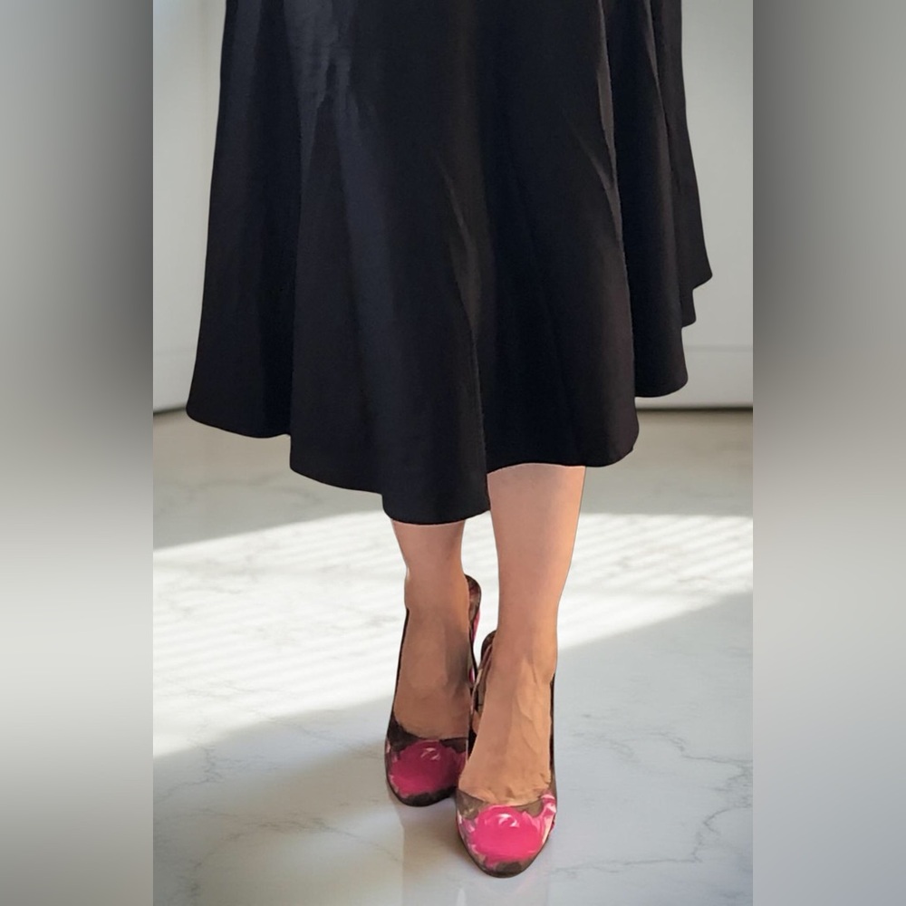 Kate Spade New York Floral Slingback Pumps Heels Closed Toe Sz 11B Made in 🇮🇹 - Picture 2 of 15